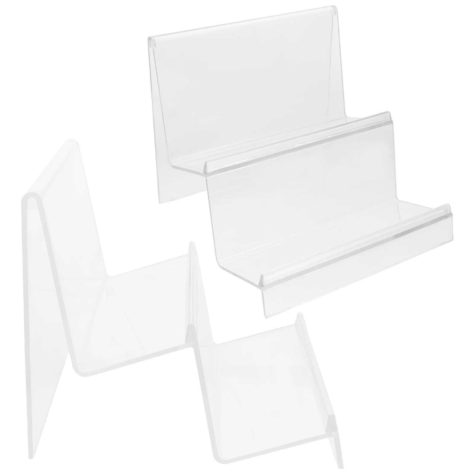 

2pcs Purse Stand Acrylic Handbag Stand Wallet Display Holder Closet Purse Organizer Transparent Display Rack For Cosmetics