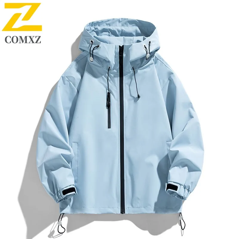 

COMXZ Мужская куртка Минималистичный спортивный отдых Водонепроницаемая ветрозащитная уличная приключенческая велосипедная верхняя одежда для скалолазания Износостойкие куртки
