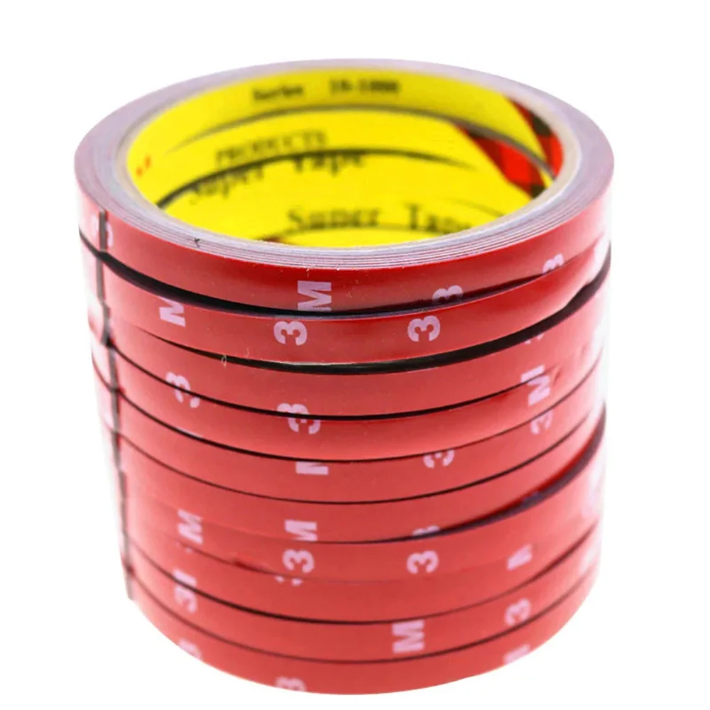 140 pièces automobile double face adaptatif 1 rouleau avec une longueur de 3m largeur 6mm ruban décoratif automobile modification Automobile