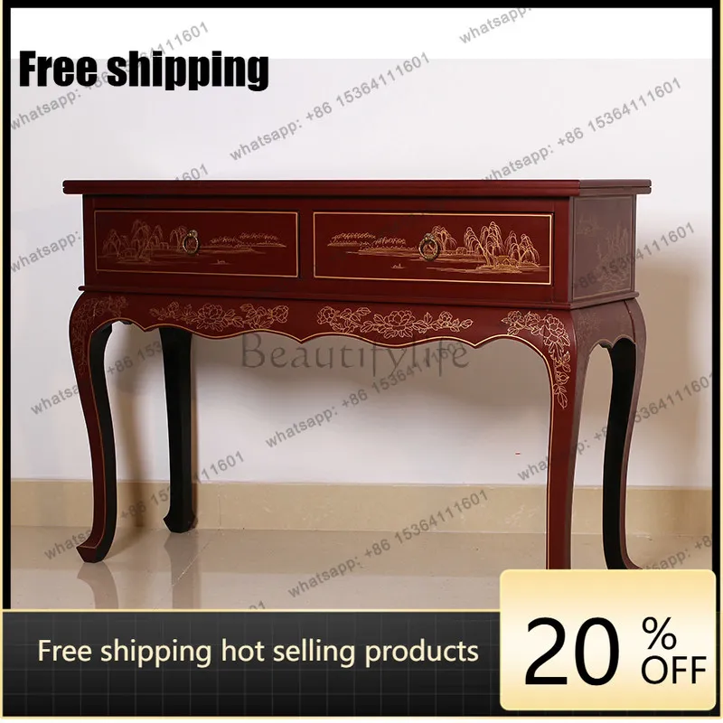 Factory Direct  new Chinese counter model hand-painted simple furniture guqin table custom guzheng sinology performance table