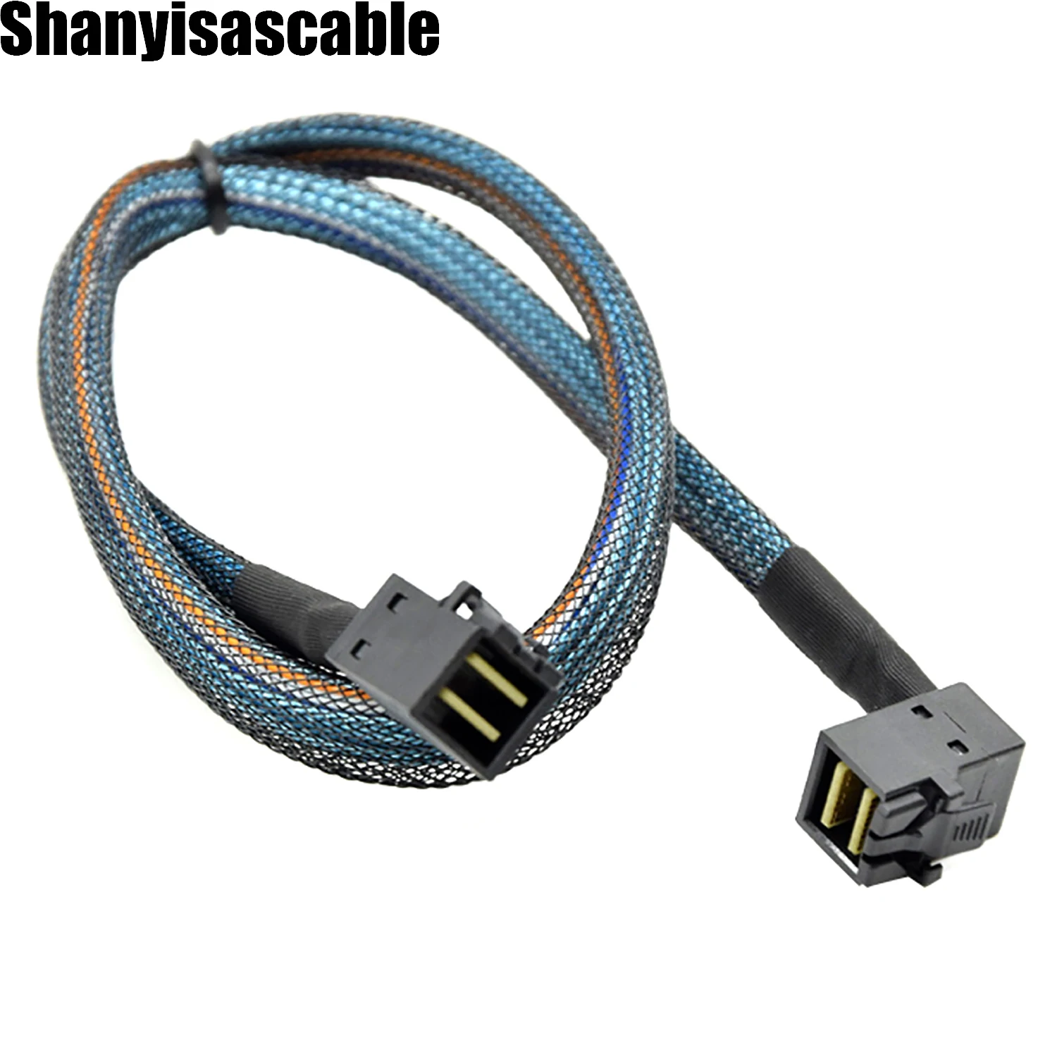 1.0M Internal Mini SAS HD SFF-8643 36P male to HD SAS SFF-8643 90 degree cable adapter