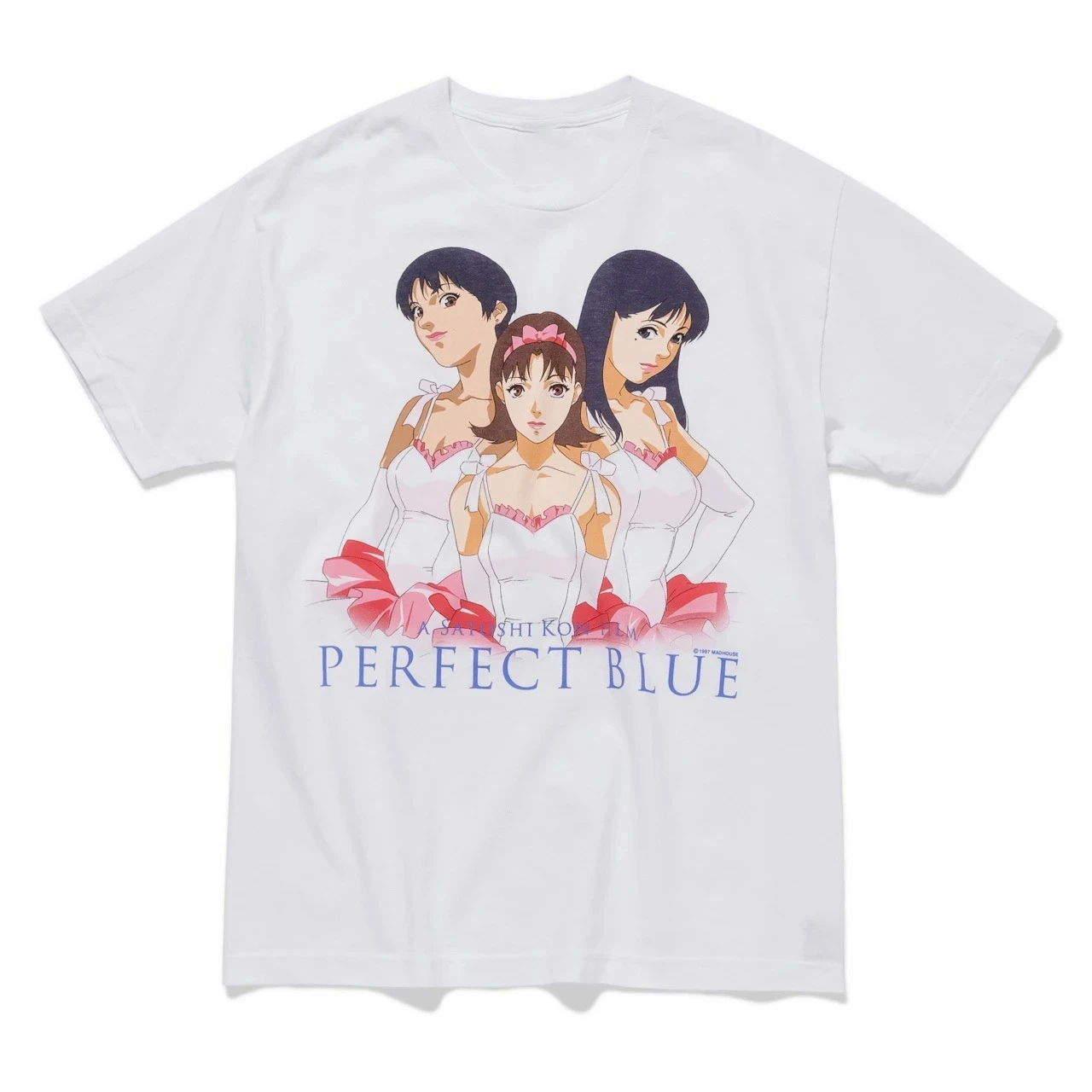 Perfect Blue Anime T-shirt Vintage Washed Y2K Aesthetic Retro Graphic Unisex Oversized Crew Neck Cotton Short Sleeve Tee Tops
