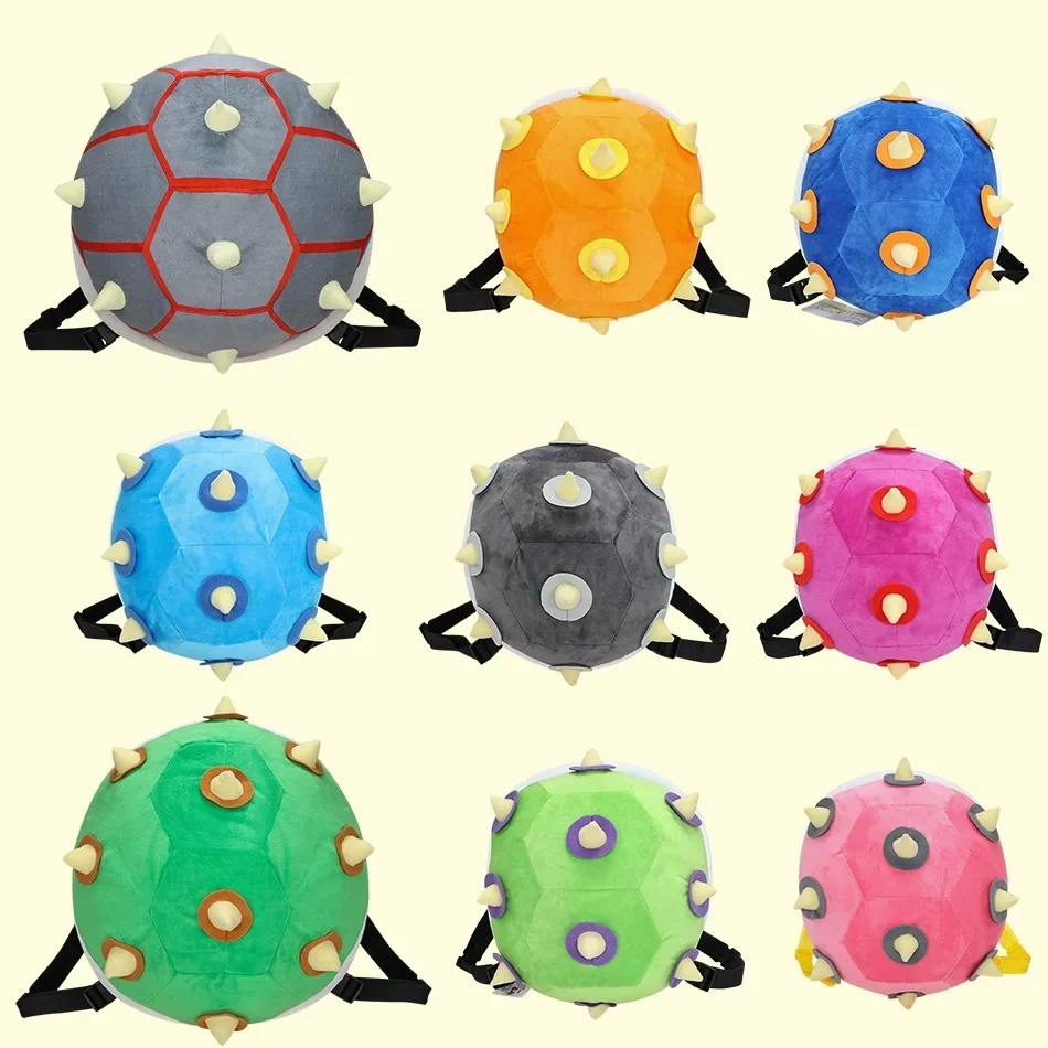 Anime Koopa Troopa Bowser Lemmy Ludwig Plüsch-Rucksack Schildkröten-Schale Gefüllte Plüschtiere Cartoon-Schultaschen Halloween-Deko-Geschenk – Detail 1