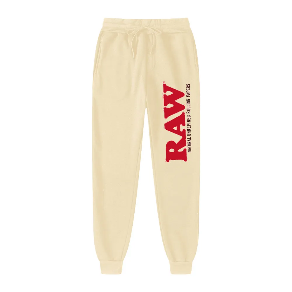 RAW-pantalones de chándal para Hombre, ropa de calle masculina, de marca, para gimnasio, novedad de 2022