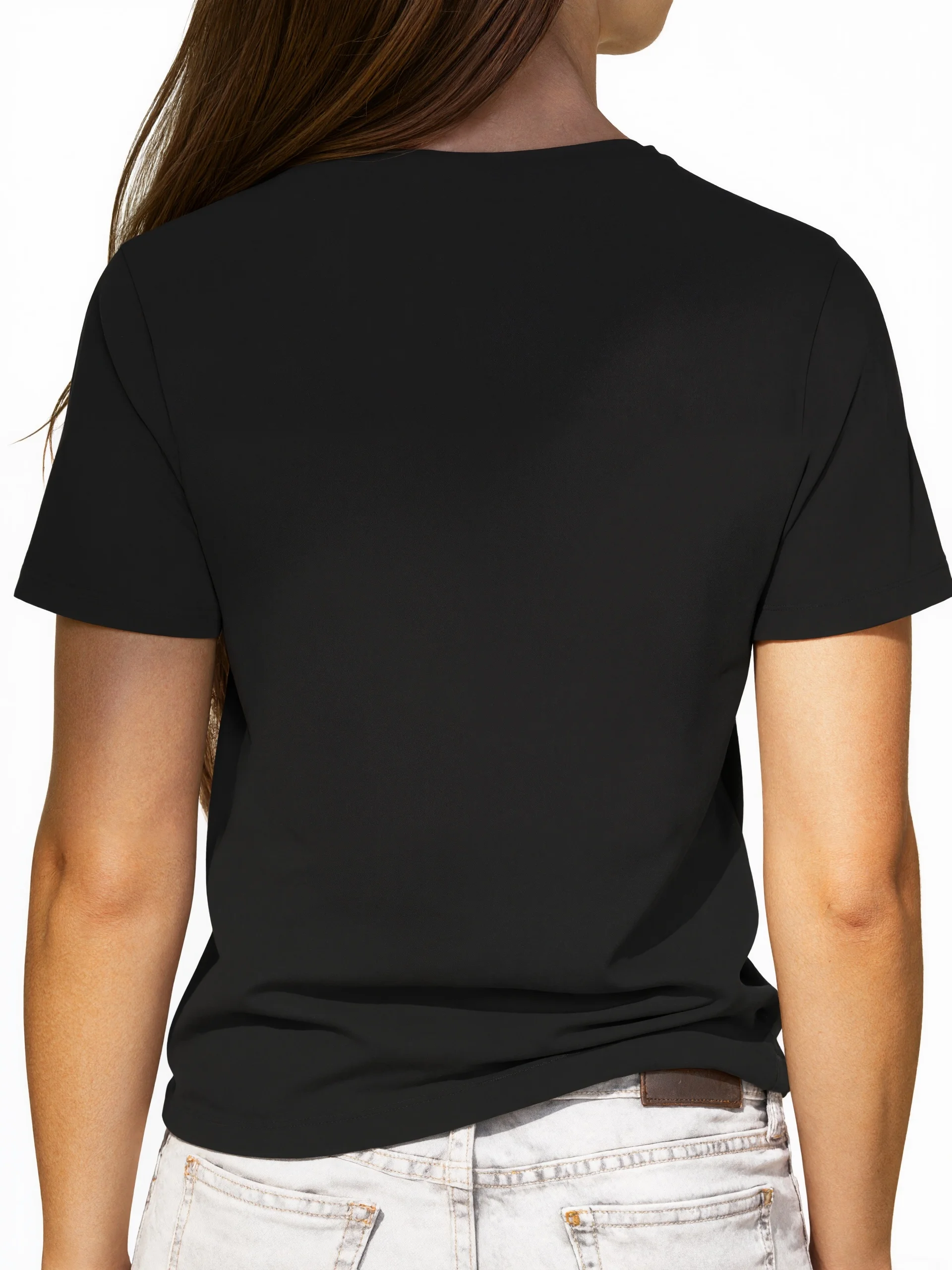 OVAKO Best Sister Both Hands Pointing Easy Sketch Warm Sister Balkan Language Printed Short Sleeve Women's T-shirt Tops Clothes