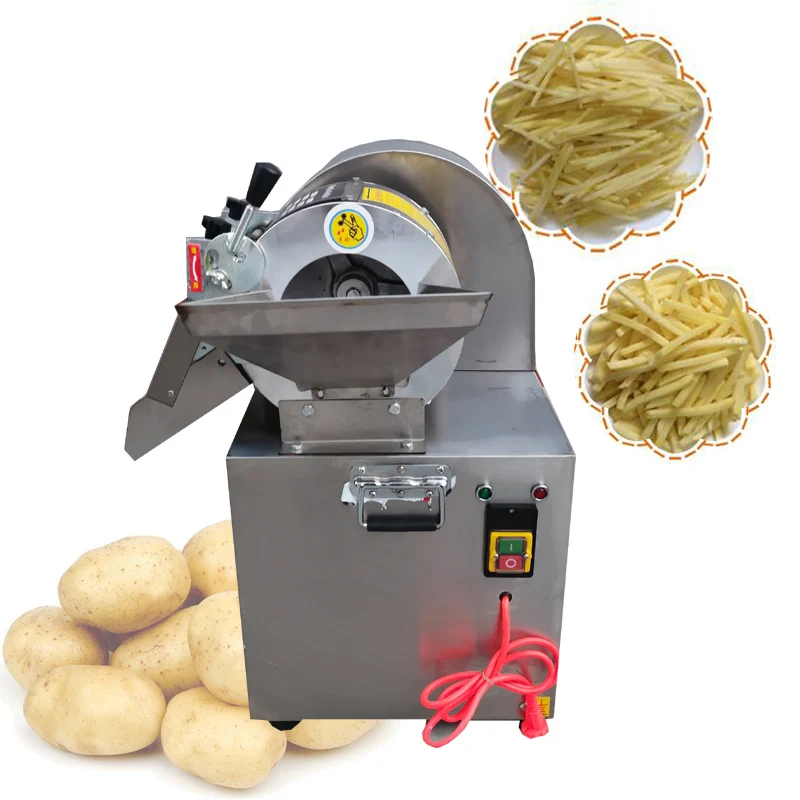 

Commercial Vegetable Cutting Machine Shredded Cabbage Chilli Potato Onion Slicer Machine 110V 220V Automatic Vegetable Cutter