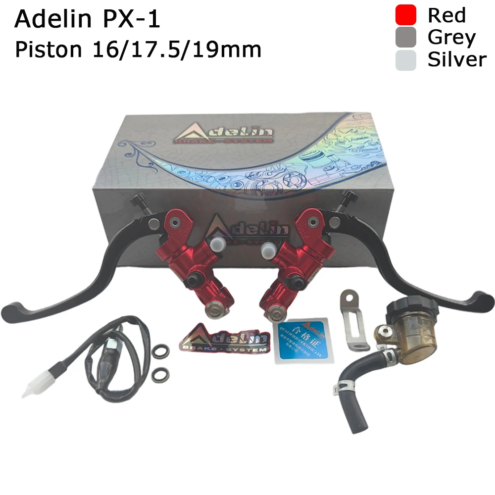 16/17.5/19mm Original Adelin PX1 Racing Brake Clutch Master Cylinder Motorcycle Lever Handle For Yamaha Kawasaki Honda R6 FZ6