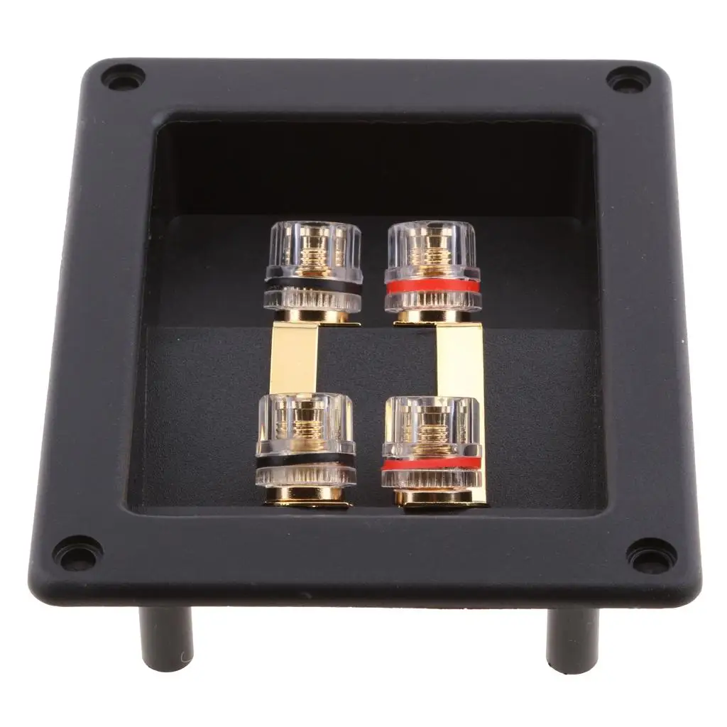 Banana Plug Binding Post Connector 4 Way Speaker Terminals Cup Pure Copper for Home Car Subwoofer