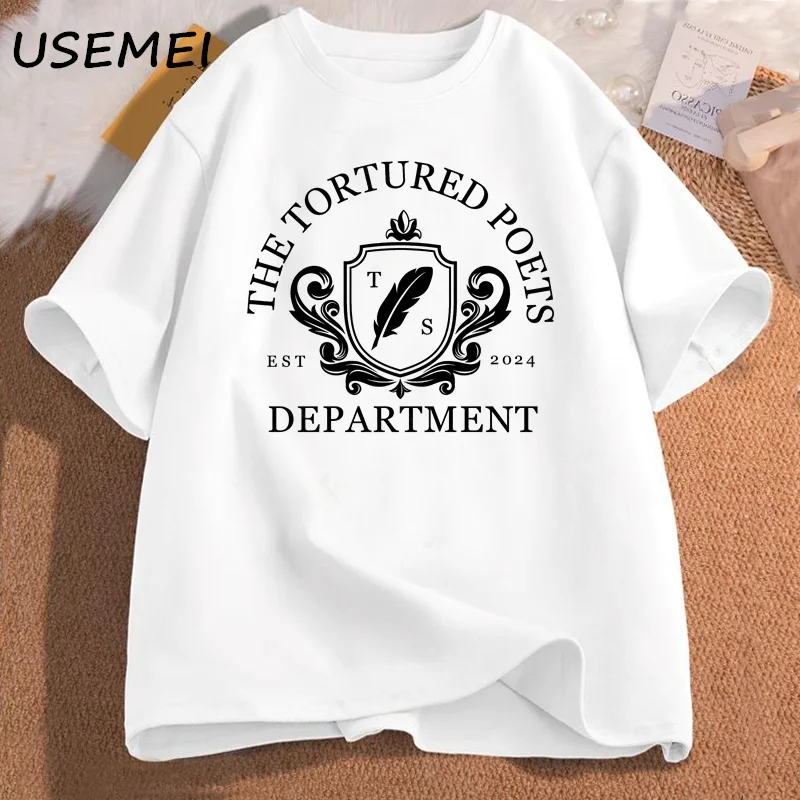 The Tortured Poets Department Est 2024 T Shirt for Women Men Causal Concert TTDP Chairman Tshirt Women\'s Clothes Streetwear Top