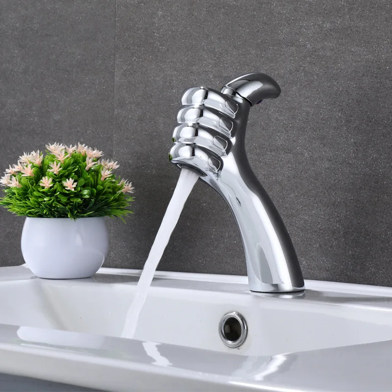 

Chrome Kitchen Faucet Single Lever Hot Cold Brass Rotation Sink Mixer Ceramic Handle Bathroom Basin Tap New