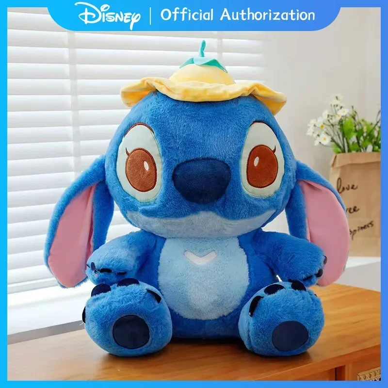 Nuovo Disney Lilo & Stitch Peluche 30 CM-80 CM Simpatico Cartone Animato Foglia di Loto Farcito Bambola Anime Cuscino Souvenir Kawaii Regalo Di Compleanno