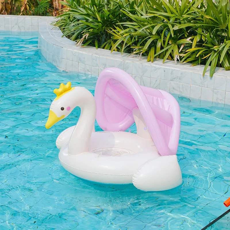 1Pcs Pool Floats Swim Tube Swan Baby Pool Float Inflatable Swim Ring Floaties For Pool Beach And Summer Water Fun ﻿ ﻿ view 3