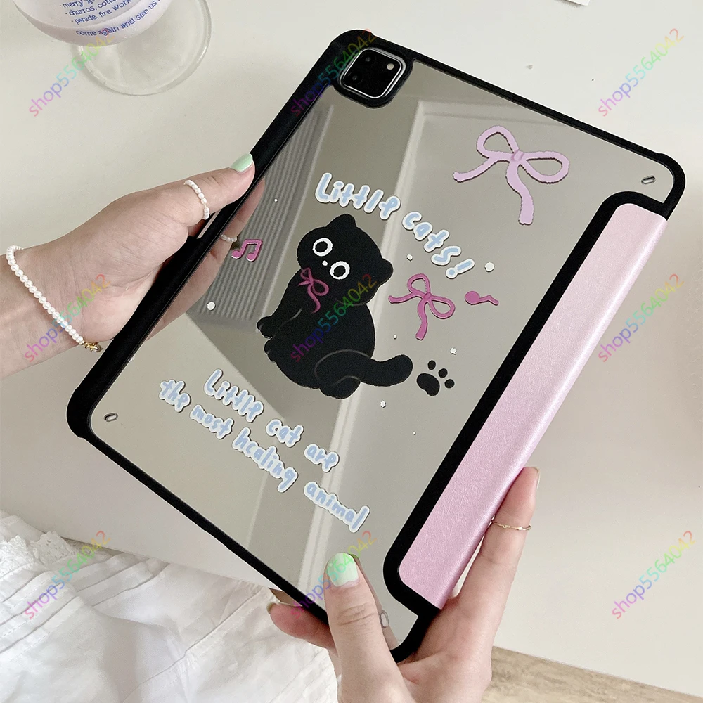 

Cute Cat Case for iPad Pro 12.9 11 Inch iPad 10.2 9th 8th 7th 10th Gen 10.9'' Air 5 Air 4 5th 6th 9.7'' Cover with Pencil Holder