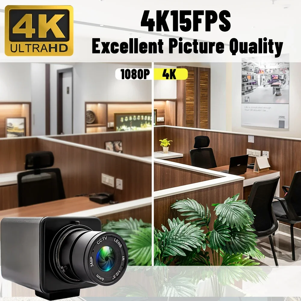 10X Zoom 4K Ultra IP Camera 3/4/5/8MP Industrial Security Camera Metal Box With Varifocal Lens Support Onvif RTSP H.265 Webcam