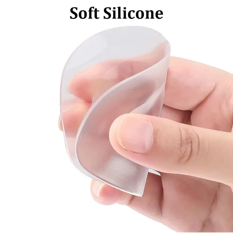 Silicone Metatarsal Pads for Women Anti Slip Forefoot Gel Inserts High Heels Foot Pain Relief Half Insoles for Ball of Foot
