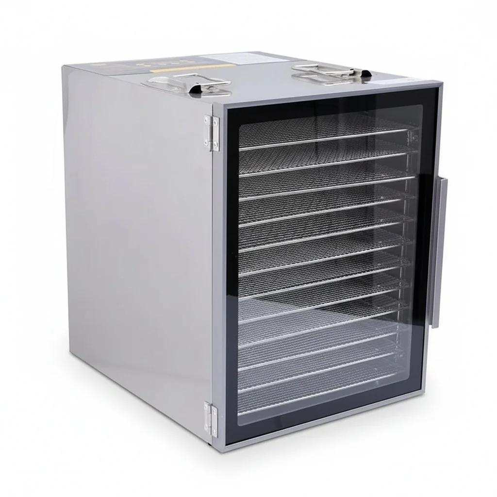 12 Layers Food Dryer, Carbon Steel Vegetable Dehydrator Machine, 315 x 430 x 460 mm Air Drying Oven for Home Fruit Meat