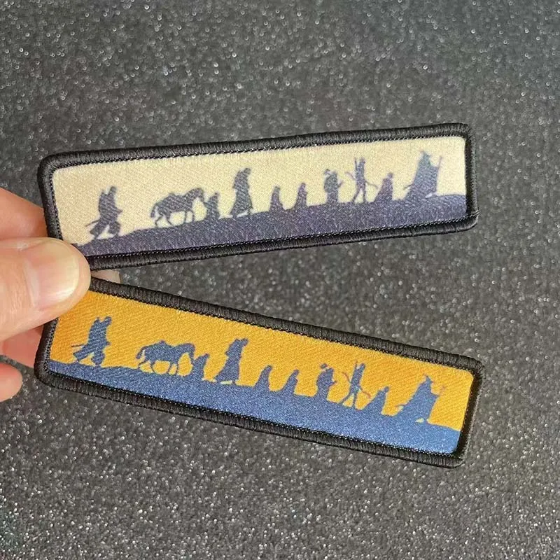 2.5*10 سنتيمتر ، رحلة العجلة النسيج زين المعنويات شعار بقع التكتيكية مع هوك وحلقة الديكور لحقيبة الظهر والملابس