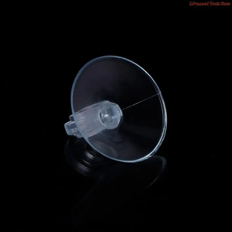 10Pcs Per Pack Aquariums Fishtanks Suction Cup Replacement Clip Sucker Tube Holders Soft Clear Plastic 30mm Dia W91B