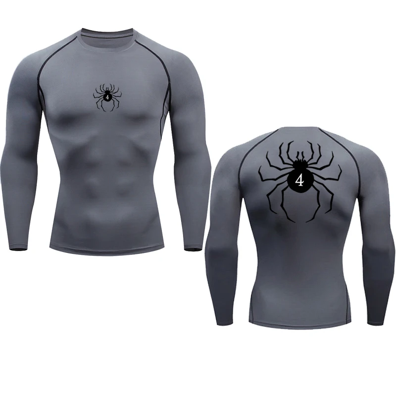 Compressie T-shirt sneldrogend hardlopen gym fitness strakke sportkleding, zomer ademende spin korte mouwen