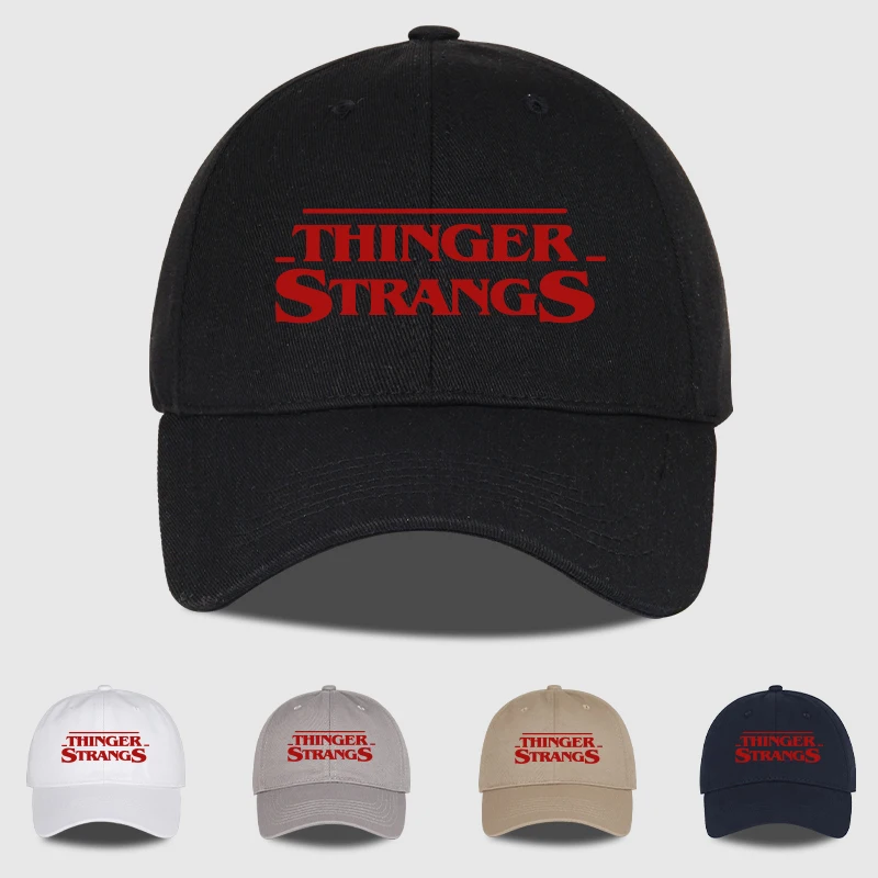 Boné de Beisebol Soft-Top THINGER STRANGS, Macio, Confortável, Estilo Retrô-Chic para o Dia a Dia, Presente para Entusiastas de Cultura Pop