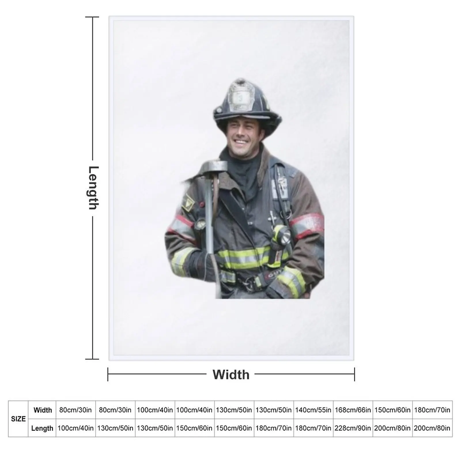 Kelly Severide - Taylor Kinney - Chicago Fire Throw Blanket Extra Large Throw Travel Blankets