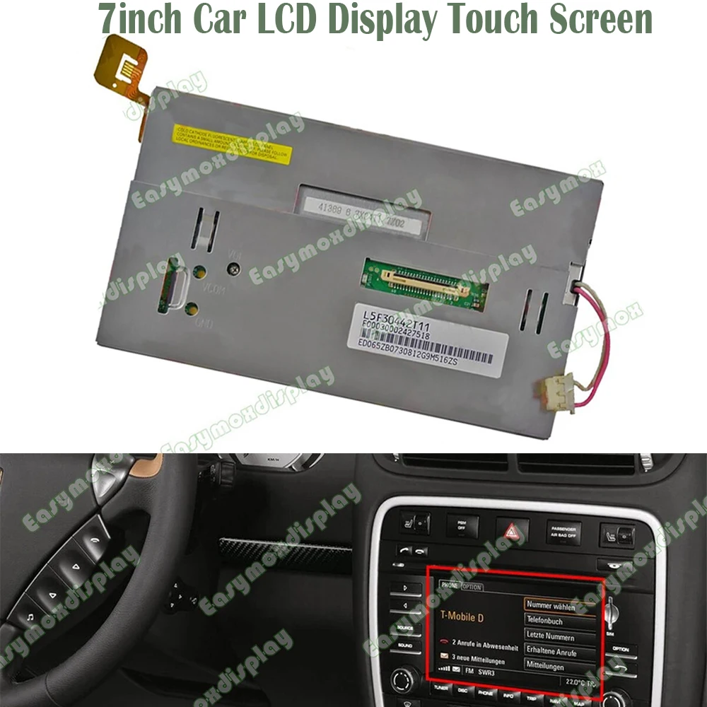 

7inch Car LCD Display Touch Screen For Porsche Cayenne 911 997 Boxster Cayman 987 Radio Stereo PCM 3.0 L5F30442T11