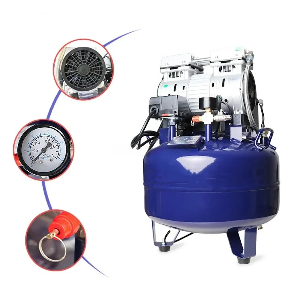 High quality medical de-tal air compressor machine  30L oil free silent for de-tal clinic chair