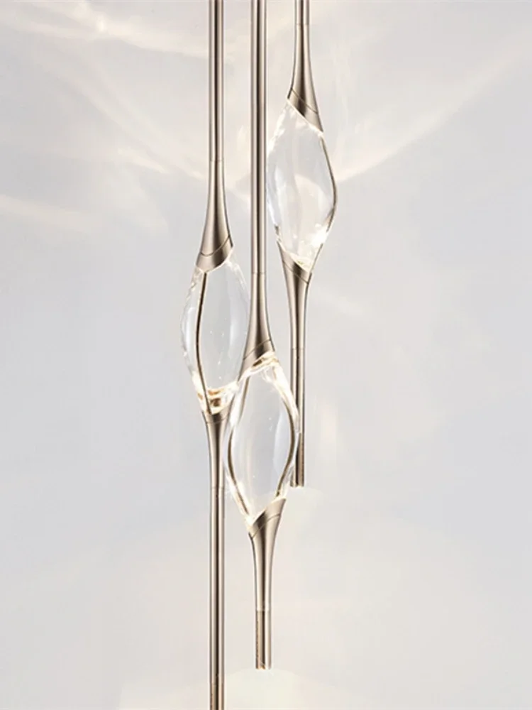 2025 Postmodern Creative Crystal LED Chandelier Restaurant Villa Foyer Bedroom Bedside Lamp Designer Model Room Bar Table Chande