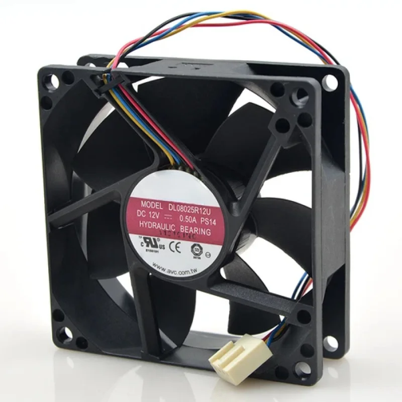 

L High Speed Air Volume Cases Silent Cooling Fan DS08025R12U8 80*80*25mm 12V 0.7A