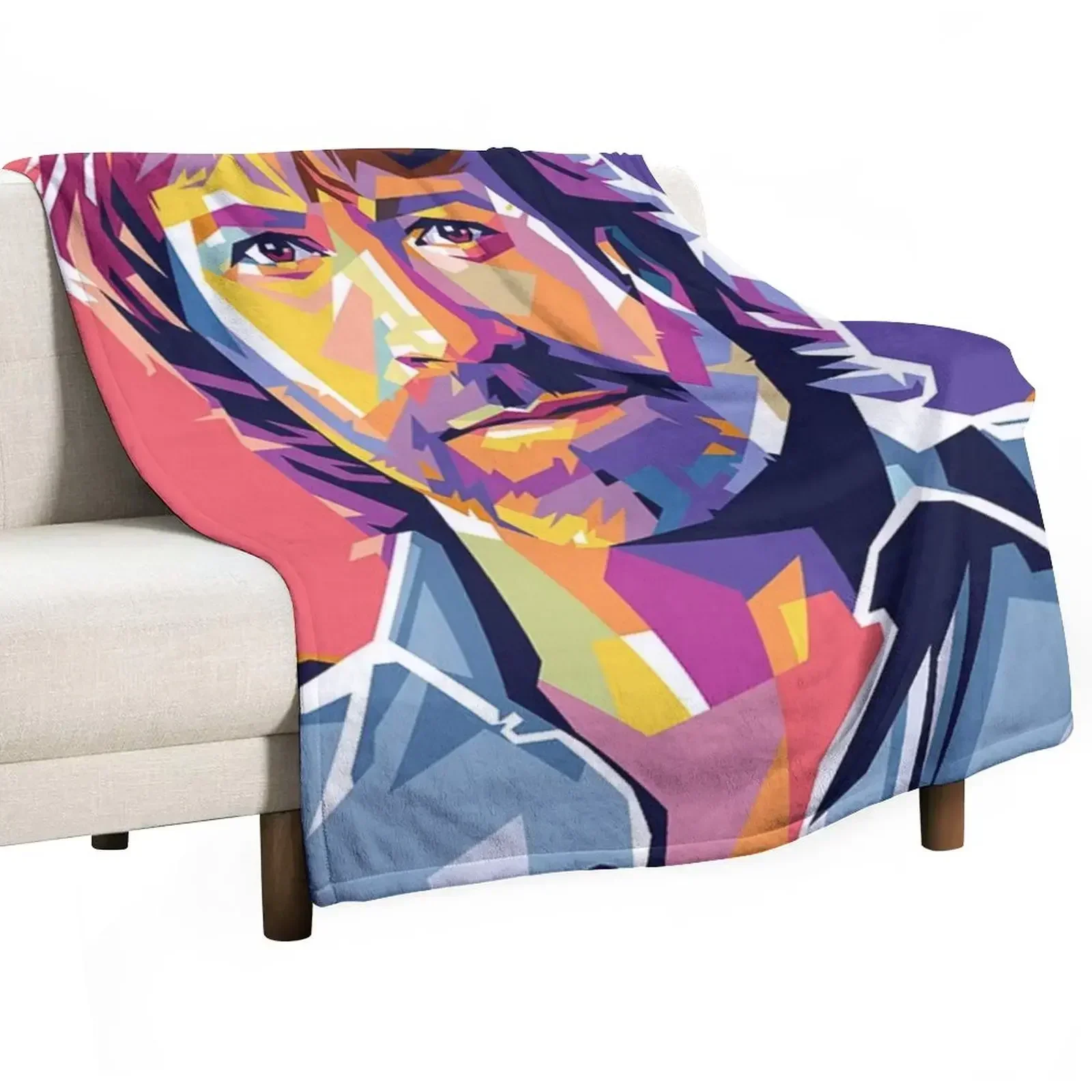 

Chuck Norris Mosaic Throw Blanket Luxury Designer Heavy Decorative Sofas For Baby Blankets