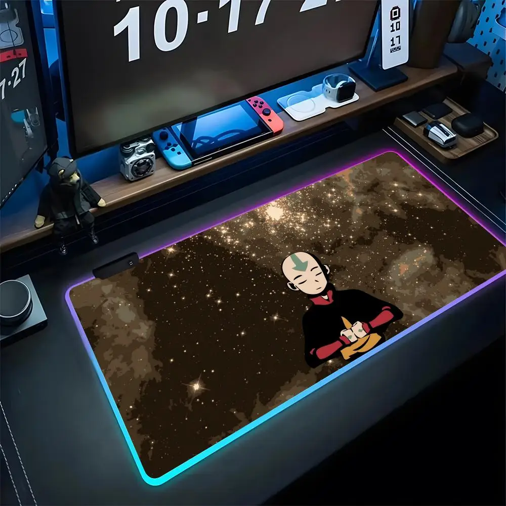 

Avatar the Last Airbender коврик для мыши, игровой коврик для мыши 900x400, коврики для мыши, настольные Коврики для ПК, простой Настольный коврик RGB, коврик для клавиатуры XXL