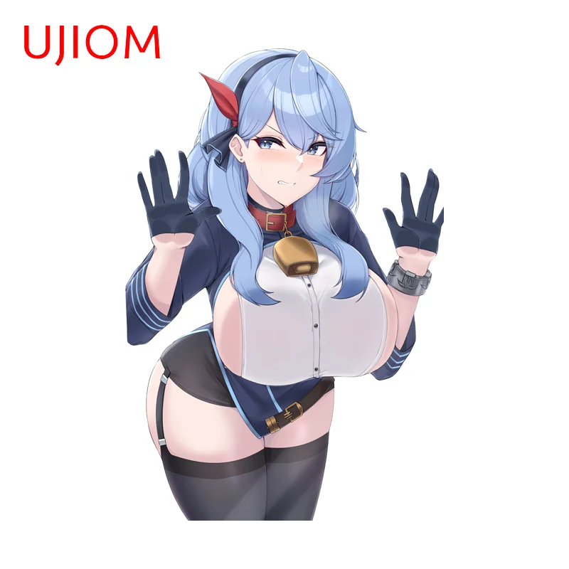 UJIOM Blue Archive Big Breasts Figure Wall Sticker Alluring Lady Popular Waterproof Vinyl Decal Applicable to Air Conditioner
