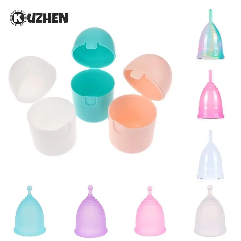 Menstrual Cup Disinfection Storage Box Leak-proof Lady Women Menstrual Period Cup Storage Bag Period Cup Case Feminine Hygiene