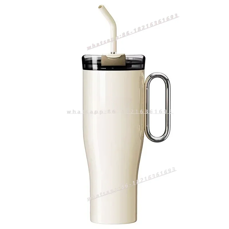 2006GOOD Retro Coffee Ice Cup Large Capacity Cold Big Mac 316 Stainless Steel Straw Water Cup