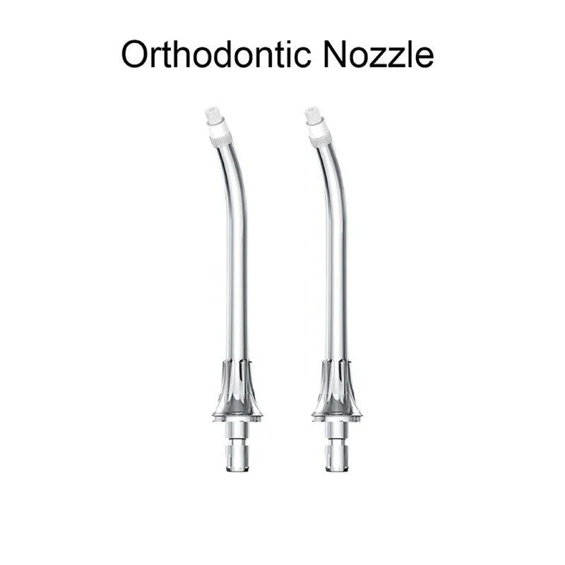 Ersatz-Wasserflosser-Düsen für XIAOMI Mijia Munddusche, alle Modelle, Waterpick Standard/ kieferorthopädische Nachfüllspitzen, 2 Stück – Detail 3