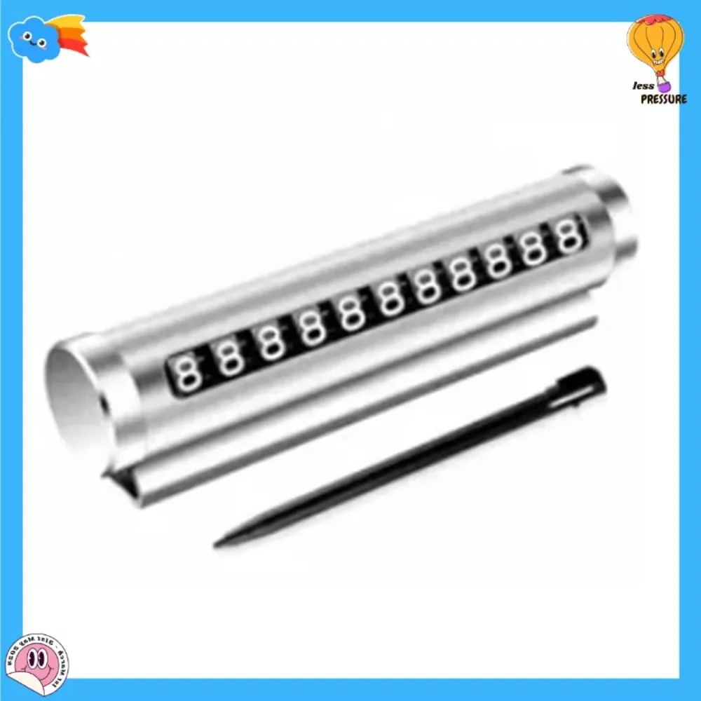 Sliding Temporary Parking Number Plate for Easy Car Moving