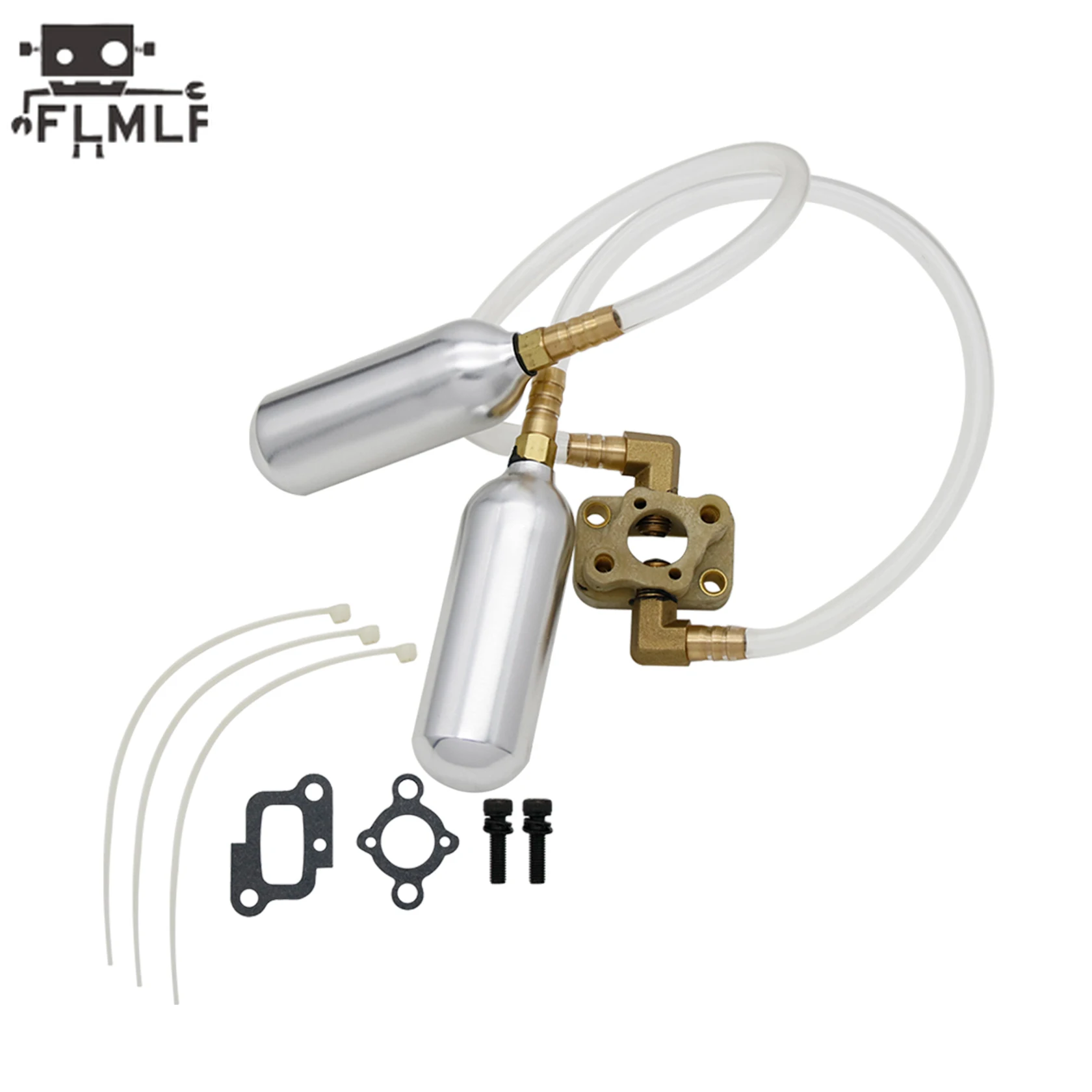 RCガソリンカー23CC〜45CCブースターポンプまたはインテークマニホールドセット（1/5 HPI Rofun Km Rovan Baja Losi 5ive-T DBXL FG Redcatトラックパーツ用）