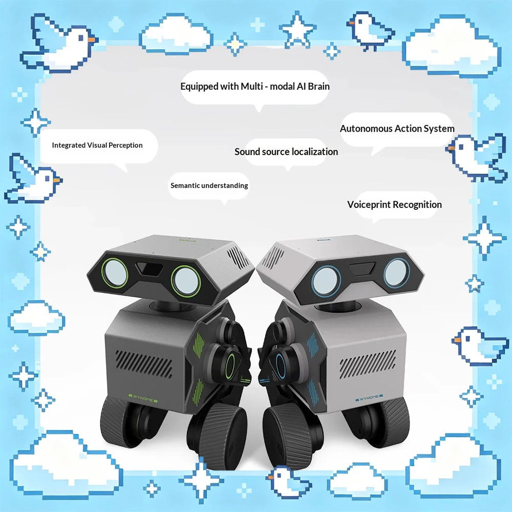 

WYNDME 01 Smart Robot Intelligent Vision System AI Companion Robot Knowledge Popularization Long Term Memory System For Gifts
