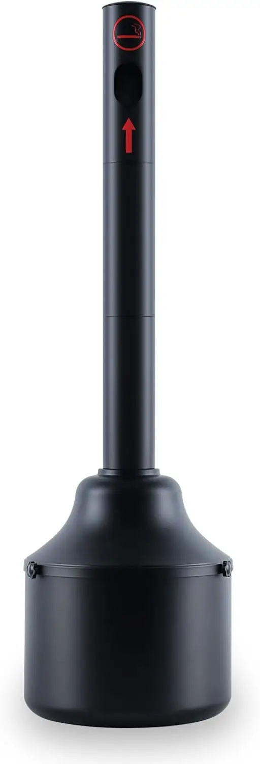 

Heavy Duty Outdoor Ashtray, 14L Capacity, Anti-Tip & Waterproof Design for Patio Use