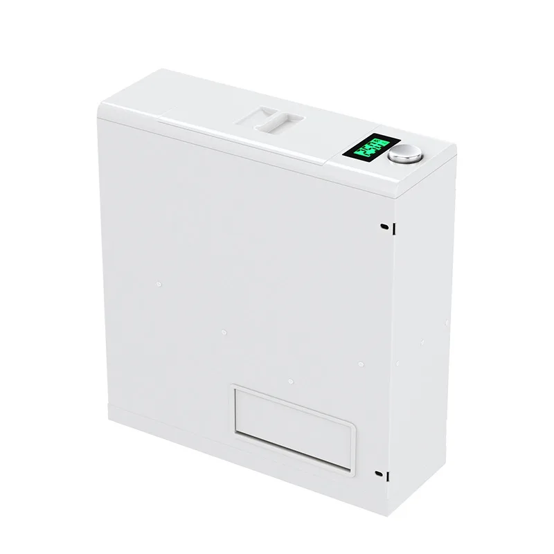 

Embedded rice box, kitchen cabinet household stainless steel metering drawer type rice storage tank