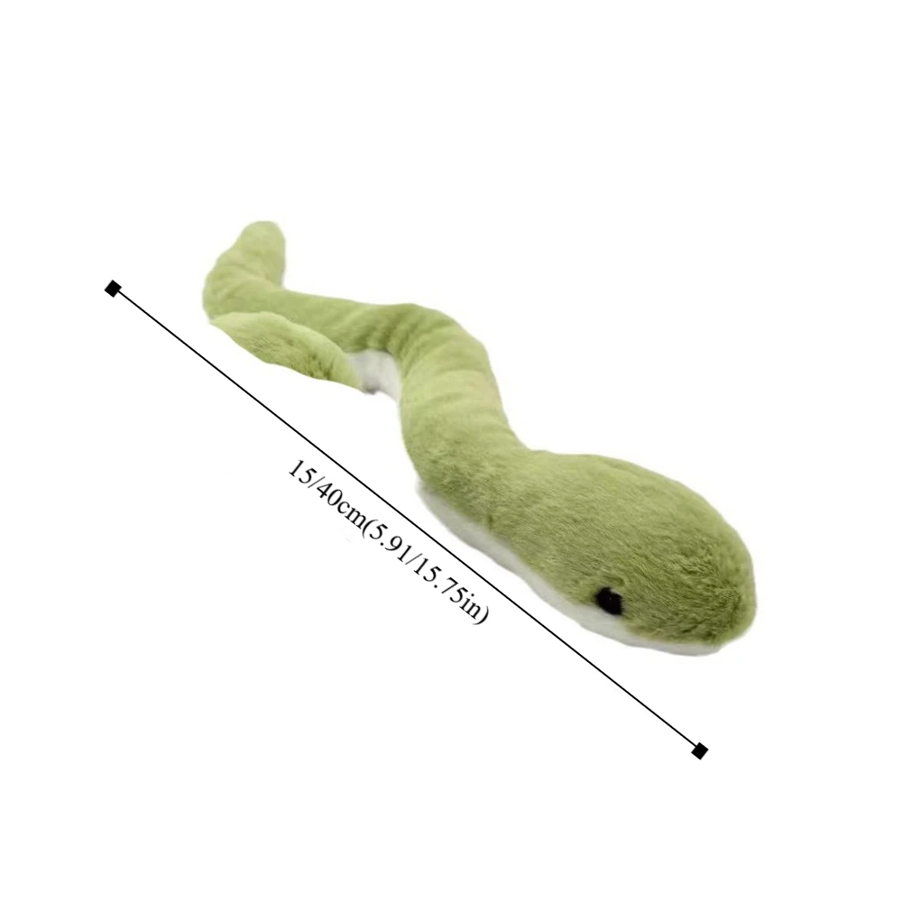 Peluche Año del Serpiente, juguete de peluche envolvente alrededor del brazo, pequeño serpiente, muñeco de peluche, dibujos animados, cómodo, serpiente verde, Animal