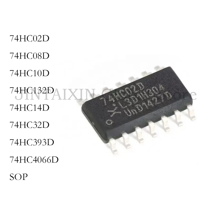 10PCS 74HC02D 74HC08D 74HC10D 74HC132D 74HC14D 74HC32D 74HC393D 74HC4066D SOP IC CHIP NEW STOCK