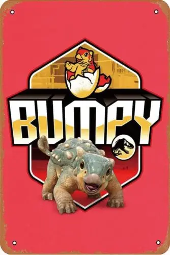 Bumpy Logo Camp Cretaceous Comic Poster Metal Tin Sign Pub Decor Gifts