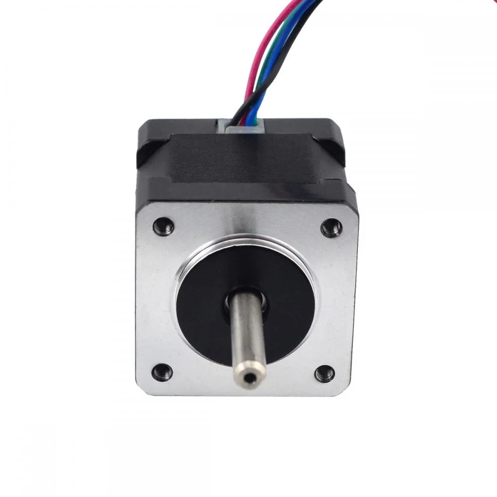 STEPPERONLINE Dual Shaft Nema 14 Stepper Motor 34mm 1.8deg 18Ncm(25.56oz.in) 0.8A Step Motor 4 Leads for CNC 3D Printer