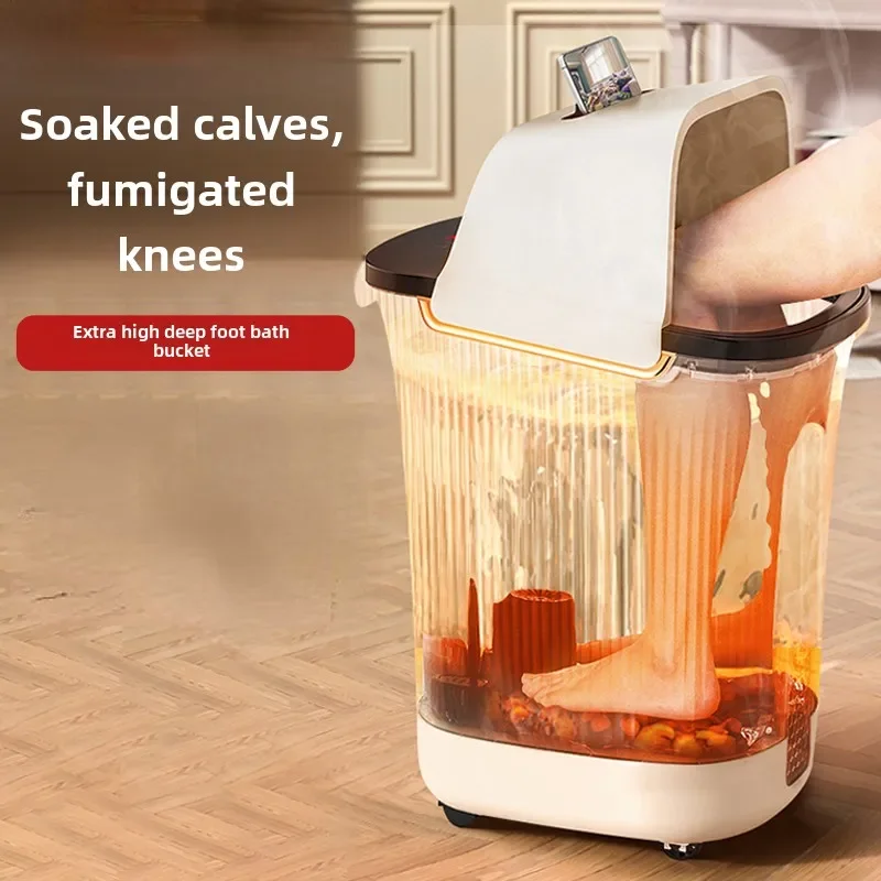 Mobile Phone Frame Design Foot Bath Bucket Automatic Heat Fumigation Foot Bath Machine Calf Knee Constant Temperature Bath Foot