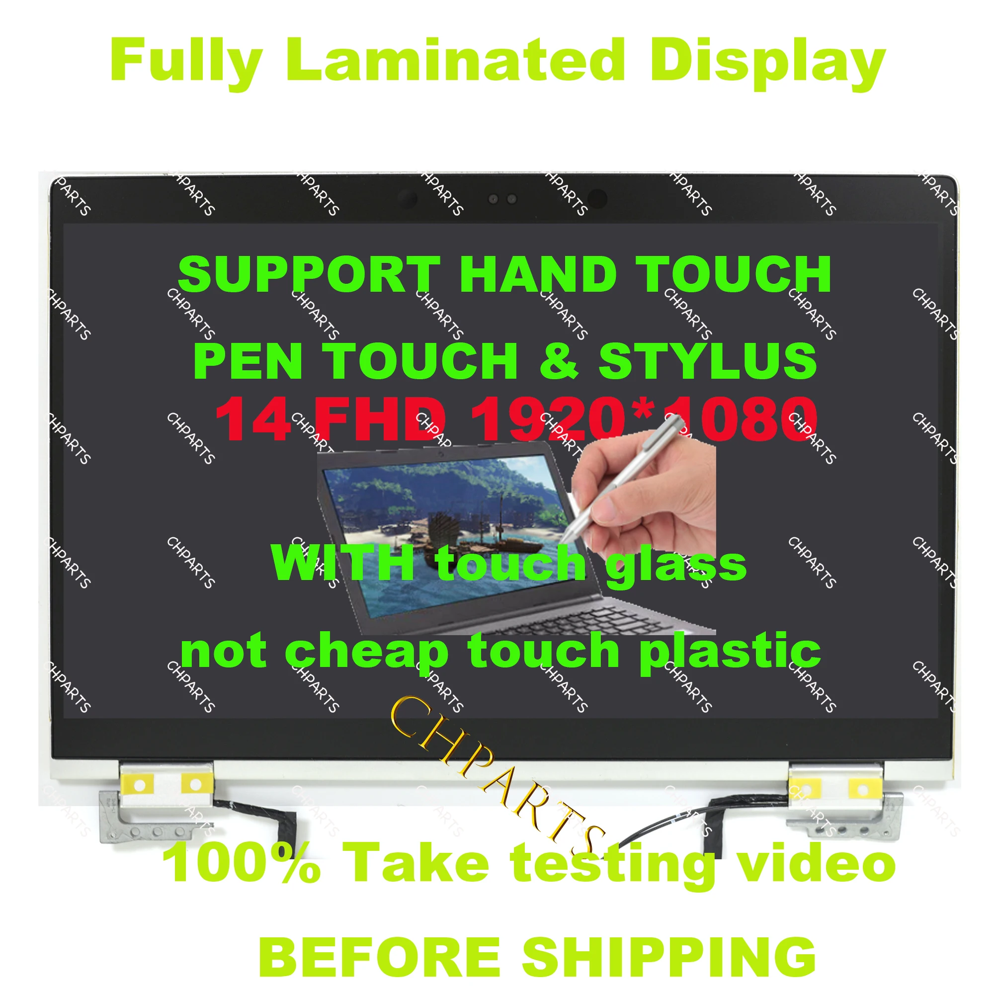 14-Inches FHD UHD For hp EliteBook x360 1040 G5 G6 LCD Touch Screen Replacement Full Assembly With Hinges L42962-001 L42311-00 2