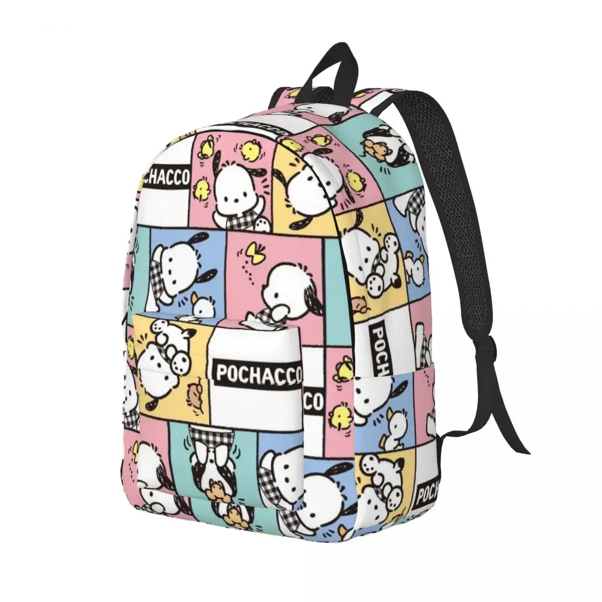 Pochacco Paterrn Backpack for Men Women Cool Student Work Daypack Cartoon Dog Laptop Computer Canvas Bags Gift