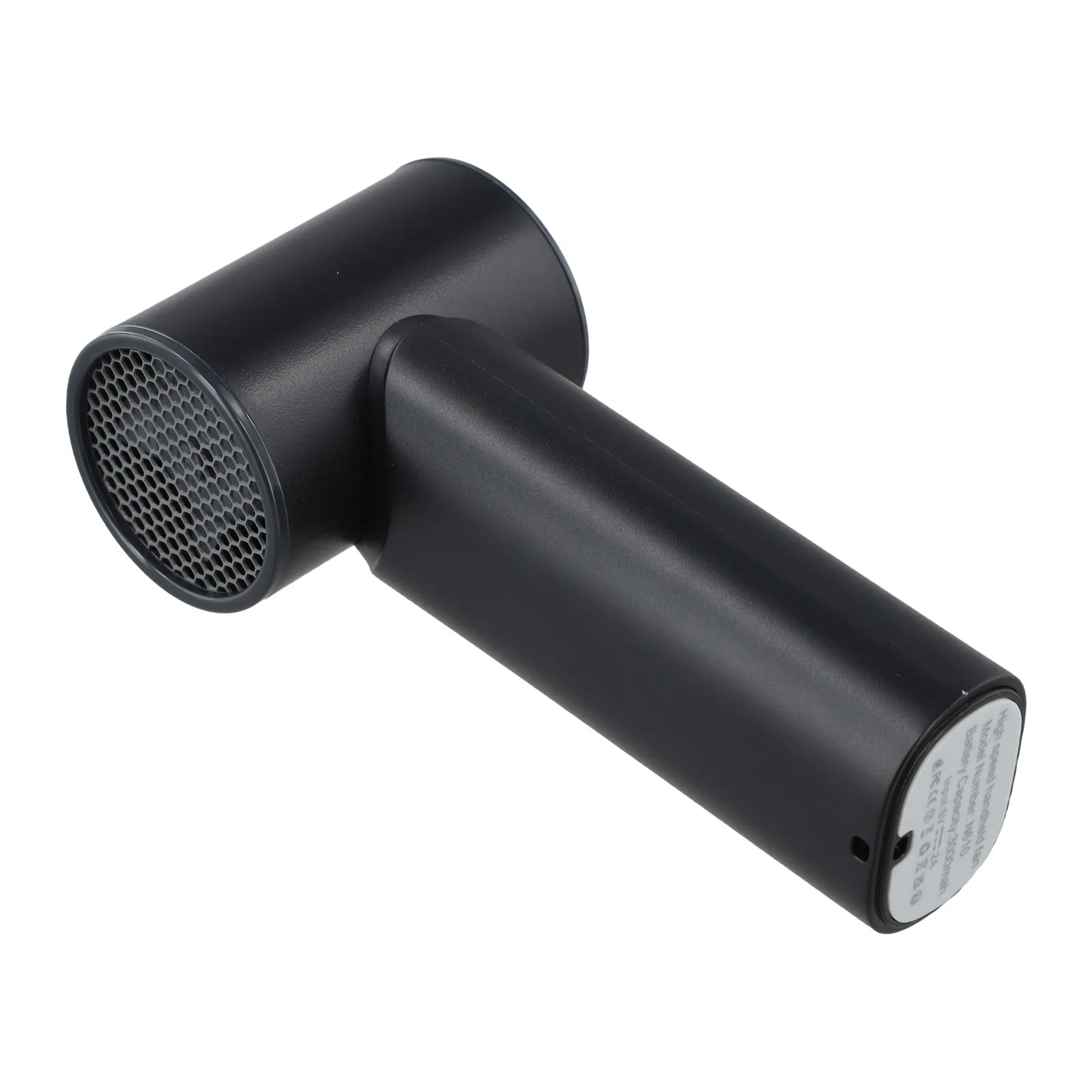 Compact Fan with Turbo Motor and Digital Display 5 Levels USB Rechargeable Battery for Convenient Cooling on the Move