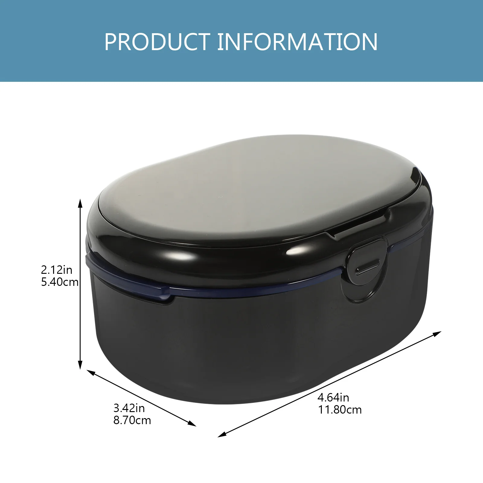 Denture Storage Case Small Portable Orthodontic Retainer Box Dustproof Reusable Tooth Brace Container For Travel Oral Care