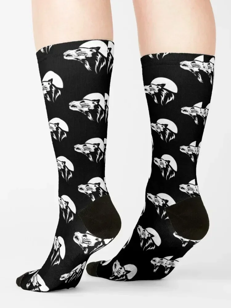 WRMFZY Spiritus Skelewolf Socks hip hop snow loose cool Girl'S Socks Men's
